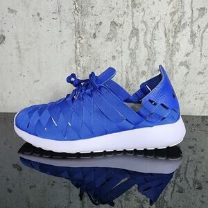Nike Roshe Run Woven 555257-400 Women’s Sneakers Blue Size 8.5 Pre-Owned